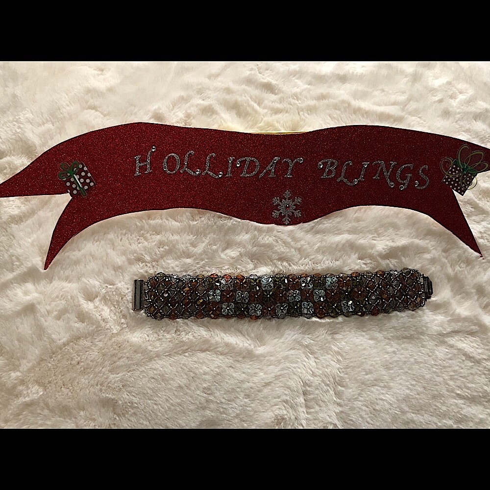HANDMADE SWAROVSKI CUFF BRACELET